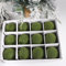 12 Velvet Christmas Ornament Balls, 6cm Shatterproof Xmas Balls Set, for Weddings, Birthday Parties Decorations (Green)