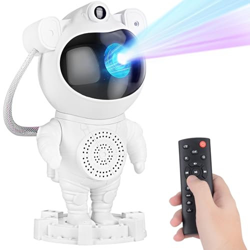 Star Projector Galaxy Night Light - Astronaut Space Projector, Starry Nebula Ceiling LED Lamp with Timer and Remote, Kids Room Decor Aesthetic, for Christmas & Birthdays