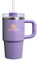 Stanley Quencher H2.0 Vaso con asa y pajita, 590 ml, tapa Flowstate de 3 posiciones, portavasos, compatible para viajes, taza de acero inoxidable aislado, sin BPA, brillo perenne