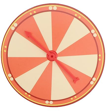 Alasum 1 Set Giradischi della Lotteria Giochi per Bambini Giochi Bambini Giochi da Adulti Disegna Giradischi Ruota a premi Giocattolo Giradischi Ruota da Gioco plastica Colorful