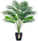 Der Rose Künstliche Palme, 71,1 cm, groß, künstliche Palme, für den Außenbereich, für Zuhause, Wohnzimmer, Veranda, Balkon, Garten, Dekoration, Innenbereich, schwarzer Topf