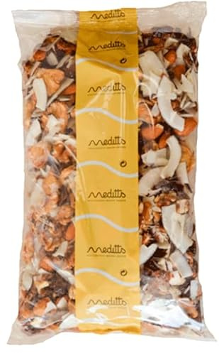 Meditts - Mix de Frutos Secos y Deshidratados 800 gr | Energía/OK | Arándanos, Piña, Coco, Nuez en Grano y Almendra | Snack Natural y Nutritivo | Rico en Fibra y Antioxidantes