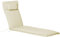 Outsunny Coussin Bain de Soleil Coussin Chaise Longue Matelas transat déhoussable avec zippé, tétière, Cordons d'attache, 198 x 53 x 5 cm, crème