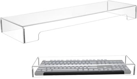 Gatuida Versatile Clear Acrylic Keyboard Cover Dustproof Protector for Household Use Durable Easy to Clean Keyboard Shield