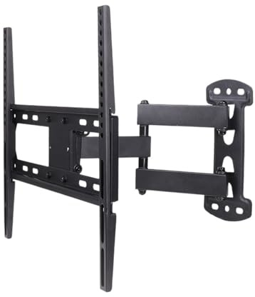 Staffa for montaggio a parete for TV a braccio lungo, inclinabile e girevole a movimento completo for TV LCD LED 4K a schermo piatto da 26-55 pollici, grande capacità 66 libbre