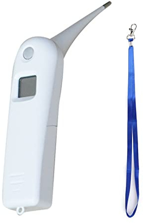 Maigridy Haustier Thermometer Tier Elektronisch Digital LCD Display Rechteck für Hund Pferd für S Veterinärthermometer Digital für Kleintiere Große Tiere Hunde Pferd Katzen