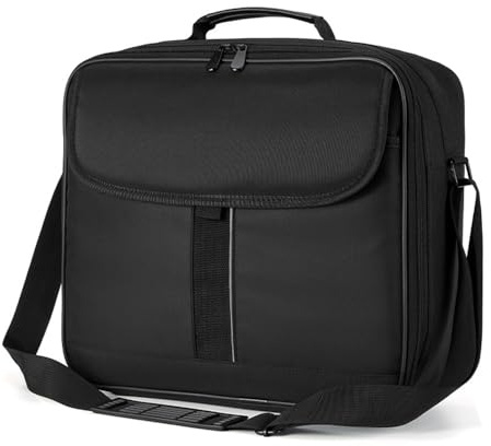 Hosoncovy Étui de transport universel pour projecteur avec poches pour accessoires, sac de voyage, sac de rangement pour la plupart des marques de projecteurs