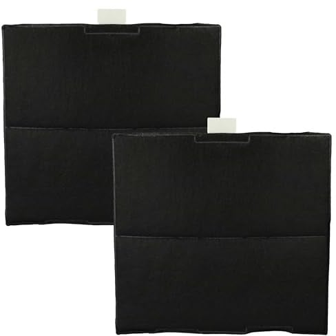 vhbw 2x Aktivkohlefilter kompatibel mit Siemens LC756BA40, LC756BB30, LC755GA30/01, LC756WB30, LC657WA41 Dunstabzugshaube - 23,5 x 22 x 2 cm
