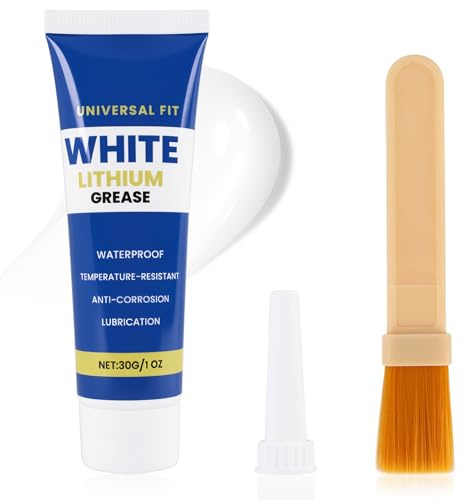 Dielectric Grease 30g, Multi-Purpose Lubricant Lithium Grease Tube with Brush, Silicone Grease for Electrical Connectors Spark Plugs O Rings Ideal for Marine Automotive Industrial