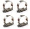304 Stainless Steel T-Bolt Clamp 52-55mm Hose Clamp Tool 4PCS