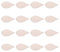 nbeads 100Pcs Massivholz unvollendete Holz Blattform Board Craft Tags mit Löchern, 50x26x2mm, Bohrung: 2x3mm