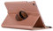 Étui en cuir avec rotation à 360 degrés pour Apple iPad Air 1 Air 2 5 6 - Coque Funda - Or rose