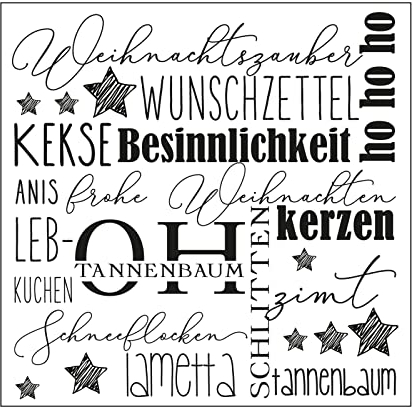 Vaessen Creative Prägeschablone Folder, Weihnachten, Zum Hinzufügen von Strukturen, Muster und Hintergründe auf Karten oder Scrapbook-Seiten, 15 x 15 cm, Silber