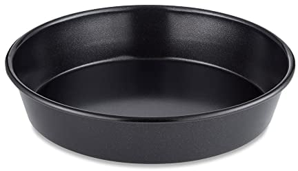 Tower T943013HG15 Precision Plus 23cm Deep Pie Tin, Aluminised Steel with Non-Stick Coating, Black