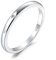 JewelryPalace Klassisch Solitär Zirkonia Band Ring Damen,Silberringe Hochzeitsringe Damenring Silber 925 Trauringe Eheringe für Frauen, Vorsteckring Stapelring Bandring Schmal, Ringe Set Schmuck 49