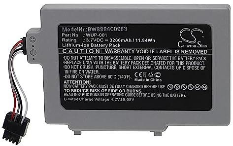 vhbw Akku Ersatz für Nintendo WUP-001 für Controller (3200mAh, 3,7V, Li-Ion)