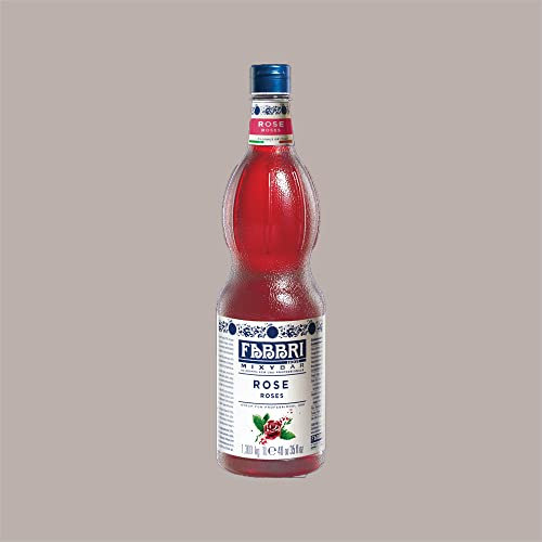Sirop au goût de Rose Mixybar FABBRI pour gâteaux glacé Yogurt Long Drink Cocktail Caffe Syrup 1 L