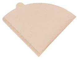 Lot de 100 filtres à café en papier non blanchi pour cafetière V02 Marron naturel