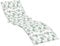 vidaXL Coussin de Chaise Longue, Matelas de Bain de Soleil Anti-Glissement, Décoration Jardin Terrasse, Motif de Feuilles Tissu Oxford