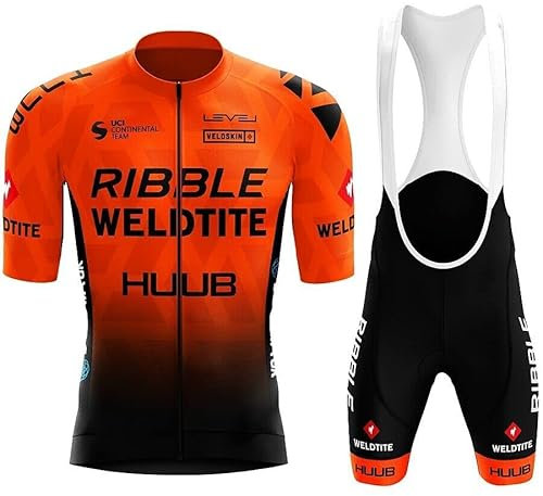 assocauicy Rennrad Trikot Herren Set,Atmungsaktiv Und Schnelltrocknend Herren-Radtrikot Radhosen Für Männer Mit 3D-Gel-Pads