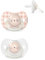 Suavinex, Night&Day Schnuller für Babys von 0-6 Monaten, Neugeborene, Leuchtend im Dunkeln Babyschnuller, Schnuller mit Physiologischem Sauger SX Pro aus Silikon, Symmetrisch, Rosa, 2er-Pack