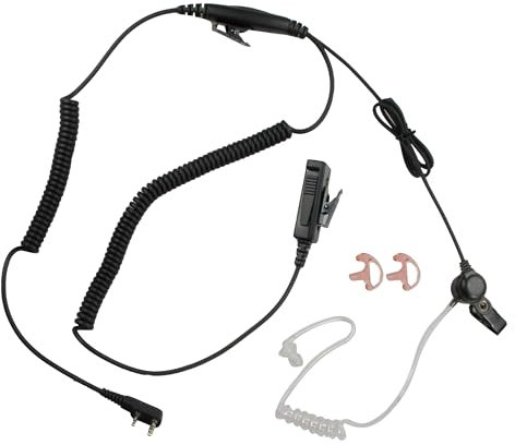 Maas KEP-36-K Securityheadset mit Doppelklinkenstecker für Kenwood Funkgeräte - K-Norm Stecker