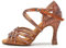 AOQUNFS Donna Scarpe da Ballo Latino Americano Strass con Tacco Salsa Bachata Tango Feste Performance Scarpe Ballo da Sala,L357-Marrone-7.5,EU40