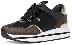 Michael Kors Damen Raina Trainer Sneaker, Blk Brown, 37 EU