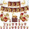 44Pcs Eid Ramadan Decorations for Home Ramadan Mubarak Party Balloons,Eid Mubarak Decor Banner Bunting,Cake Toppers,Ramadan Hanging Swirls for Eid Decorations Ramadan Mubarak Theme Party Supplies