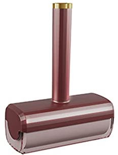 KaAfaL Rodillo de pelusa adhesivo portátil, 50 hojas por recambio, kit de eliminación de pelo de mascotas reutilizable rojo con cubierta transparente for ropa alfombra Rodillo quitapelusas herramienta