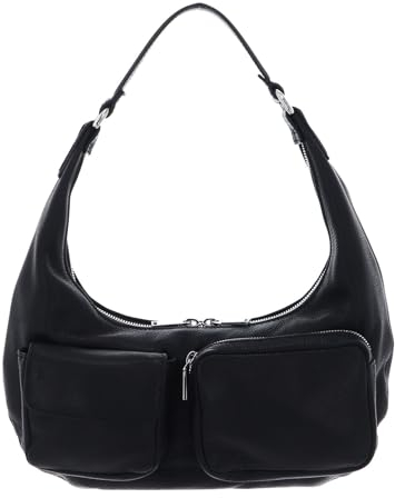 ABRO Damen Beutel Cargo Tasche, Schwarz/Nickel