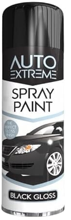 YSAMAX All Purpose Auto-Extreme Spray Paint, Boast a Stunning Appearance, Long-Lasting Durability, Effortless Excellence, Black Gloss Aerosol, 250 ML, (1PCS)
