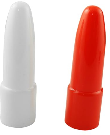 LQ Industrial 4PCS Flashlight Diffuser Caps 2 White and 2 Red 9cm/3.54in Plastic Wear Resistant Flashlight Signal Wand Small Straight Flashlight Soft Light Candle Mode for Flashlights with LED