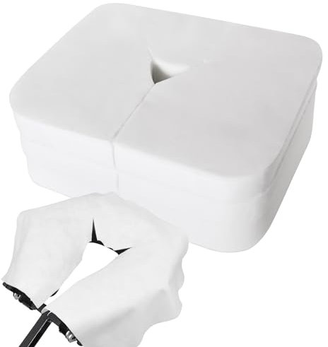 Eqivei 500 Stück Nasenschlitztücher Massageliege, Einweg Gesichtsauflagen für Massageliege, Einweg kopfstützenbezüge für Massageliege, 36x27 cm