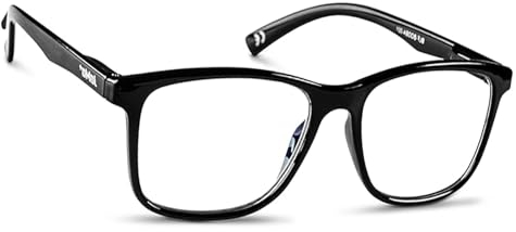 XQMMGO Blue Light Blocking Glasses, Anti Blaulicht Brille Blaulichtfilter Glanz Anti Ermüdung, für PC, TV, Gaming & Handy, Unisex für Frauen und Männer (Schwarz)