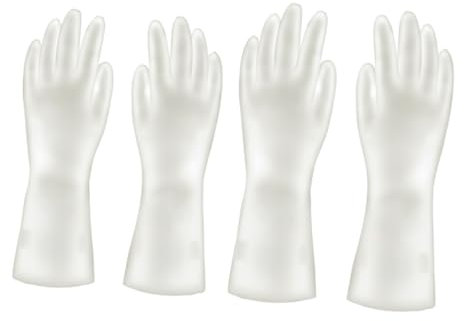 FOYTOKI 2pair Dishwashing Gloves Cleaning Mittens for Kitchen Washing up Scrubbing Household Cleaning