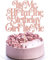 Gyufise 1Pc Birthday Cake Topper It's Me I'm The Birthday Girl Cake Topper Charm Glitter Cake Insert Stick Decorations for Party Rose Gold