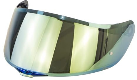 Visiera Compatible with casco da moto Compatibile con caschi integrali AGV K1 K3SV K5 Parabrezza Compatible with moto Lente Compatible with casco Antigraffio,durata(Green)