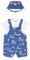 Mayoral Completo estivo neonato 12 mesi - 80 cm con salopette - color bluette