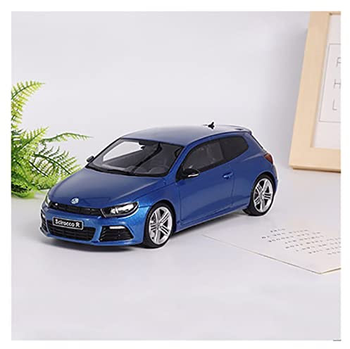 1 18 Diecast Fahrzeug Für VW Scirocco R Hochsimulationsharz Blaues Automodell Sammlerornamente Druckgussmodelle Motorfahrzeuge