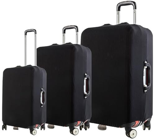 KEAGAN 3 Stück Koffer Schutzhülle Elastisch Kofferhülle Reise Kofferschutzhülle Gepäck Cover Kofferhülle Koffer Abdeckung Schutzhülle Wiederverwendbar(20+24+28 Zoll)