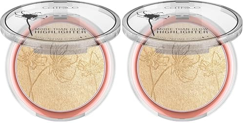 CATRICE, More Than Glow Highlighter 010 Ultimate Platinum Glaze, Mixed (Packung mit 2)