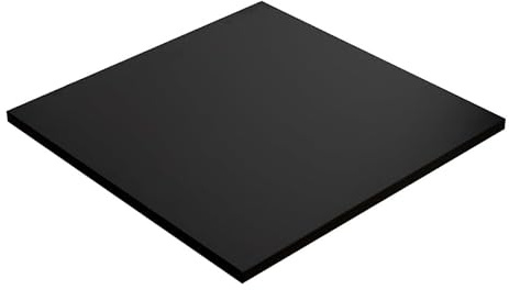 KOLM Laminat-Tischplatte | 90x90 cm | Schwarz | FSC-Zertifiziert | Robust