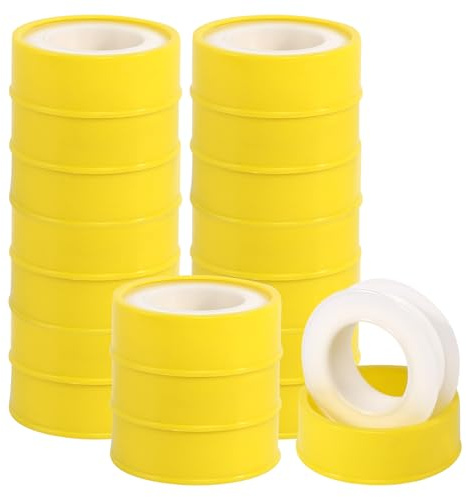 HFDONGL 18 Rollen Teflonband Gewindedichtband Gewindedichtfaden PTFE Dichtband Wasserleitung Dichtungsband Wasserdicht Gewindedichtung für Sanitär und Heizungssysteme (12mm*0.1mm*10m)