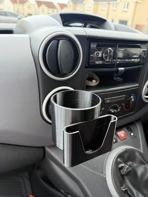 Cup Holder Dashboard insert with Phone Holder Slot insert for Peugeot Partner Citroen Berlingo