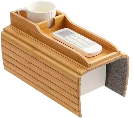 Sofa-Becherhalter: Funktionales und stabiles Tablett, einfache Installation, kompakter und praktischer Stauraum, unverzichtbar für den Sitz zu Hause | Ideal für Kaffee, Tee, Getränke, D
