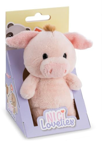 NICI Kuscheltier Schwein 11cm in Geschenkbox 8x8.5x13cm - 63507 | Stofftier aus weichem Plüsch zum Liebhaben, Knuddeln und Spielen, bezaubernde Geschenkidee für Kinder und Erwachsene