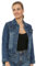 NOROZE Women’s Washed Detail Denim Jacket | Ladies Trucker Classic Western Design Denim Jeans Jacket ALL UK SIZES (Blue DG8262, 20)