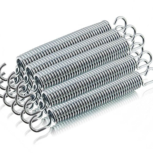 ms-point Ersatz Trampolin Spiral Federn für Outdoor-Trampoline Gartentrampoline Fittness-Trampoline Lange: 165mm / 21mm Ø (12 Srück)