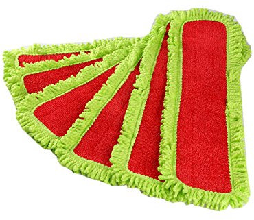 LTWHOME 60cm Mikrofaser Waschbare Flache Mopp Pads(Packung mit 6)